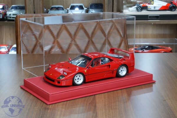 Premium 1:18 Scale Display Case with Red Leather Base 6 Premium 1:18 Scale Display Case with Red Leather Base