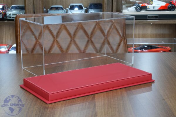 Premium 1:18 Scale Display Case with Red Leather Base 5 Premium 1:18 Scale Display Case with Red Leather Base