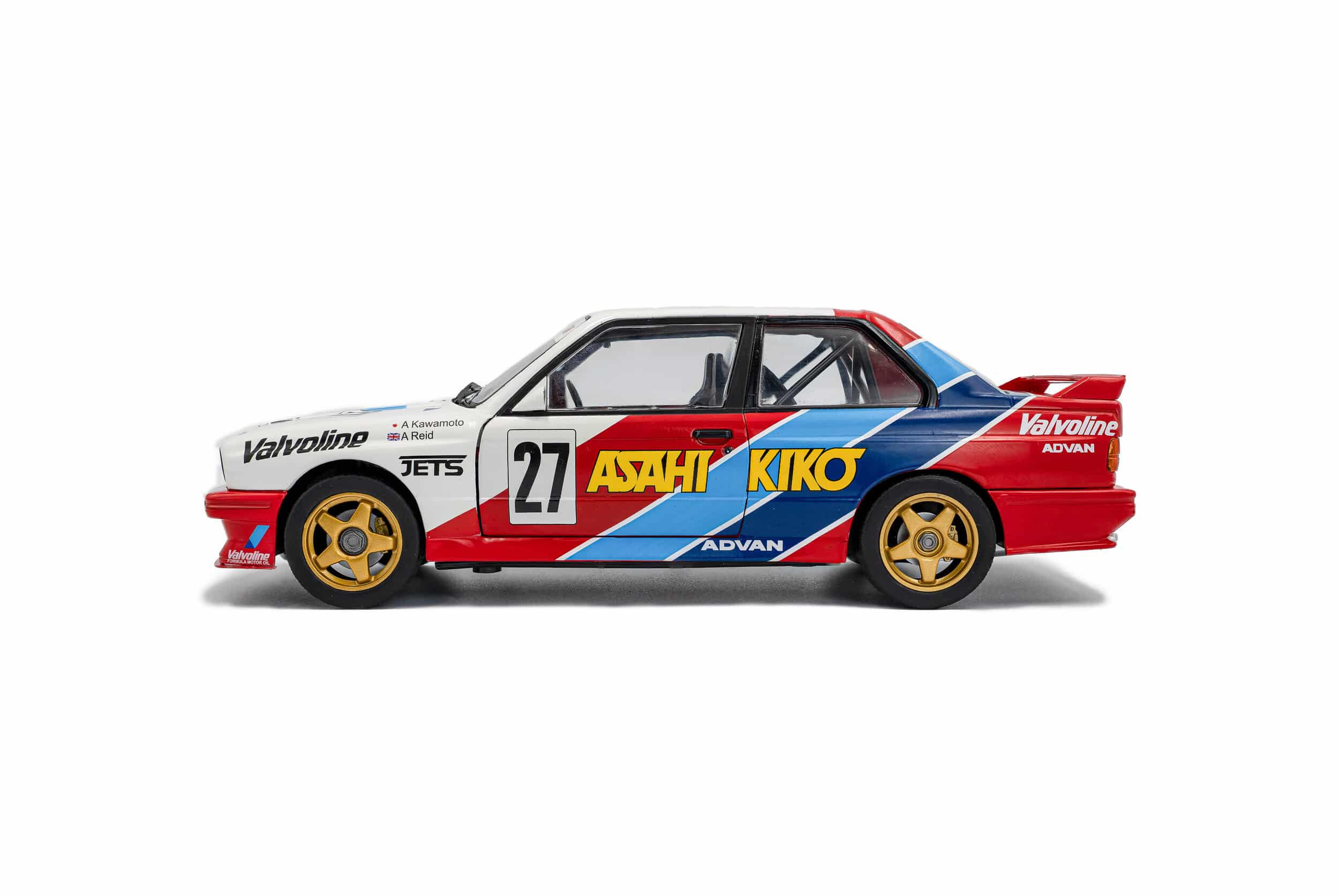 Solido 1:18 BMW M3 No.27 Kawamoto/Reid JTCC 1986 White (S1801529) Diecast Model 6 Solido 1:18 BMW M3 No.27 Kawamoto/Reid JTCC 1986 White (S1801529) Diecast Model - Image 6