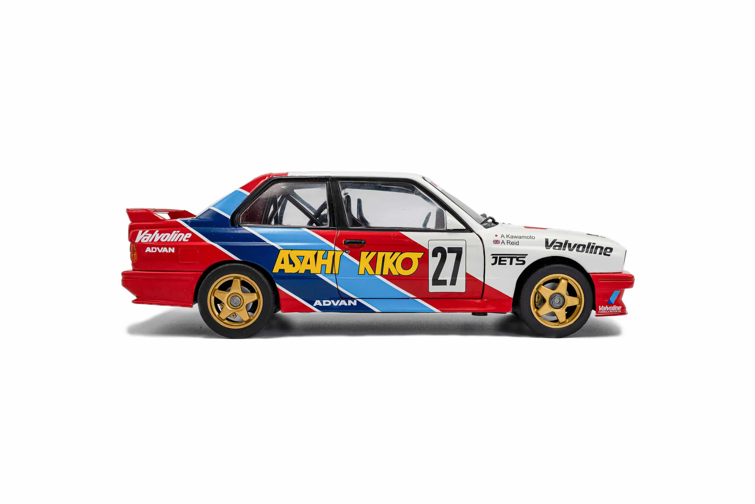 Solido 1:18 BMW M3 No.27 Kawamoto/Reid JTCC 1986 White (S1801529) Diecast Model 7 Solido 1:18 BMW M3 No.27 Kawamoto/Reid JTCC 1986 White (S1801529) Diecast Model - Image 7