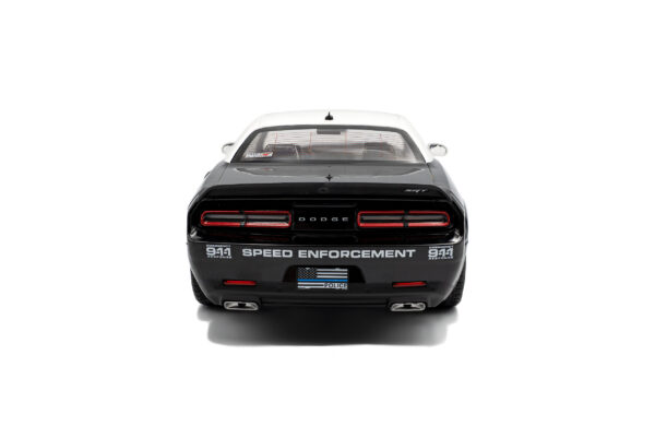 Solido 1:18 Dodge Challenger R/T Scat Pack Highway Police 2023 Black/White (S1805715) Diecast Model 11 Solido 1:18 Dodge Challenger R/T Scat Pack Highway Police 2023 Black/White (S1805715) Diecast Model