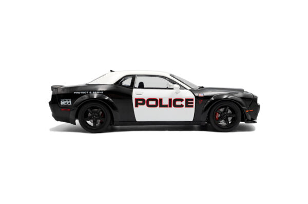 Solido 1:18 Dodge Challenger R/T Scat Pack Highway Police 2023 Black/White (S1805715) Diecast Model 12 Solido 1:18 Dodge Challenger R/T Scat Pack Highway Police 2023 Black/White (S1805715) Diecast Model
