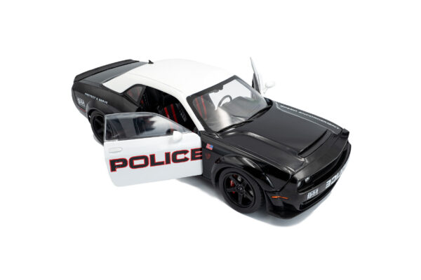 Solido 1:18 Dodge Challenger R/T Scat Pack Highway Police 2023 Black/White (S1805715) Diecast Model 9 Solido 1:18 Dodge Challenger R/T Scat Pack Highway Police 2023 Black/White (S1805715) Diecast Model