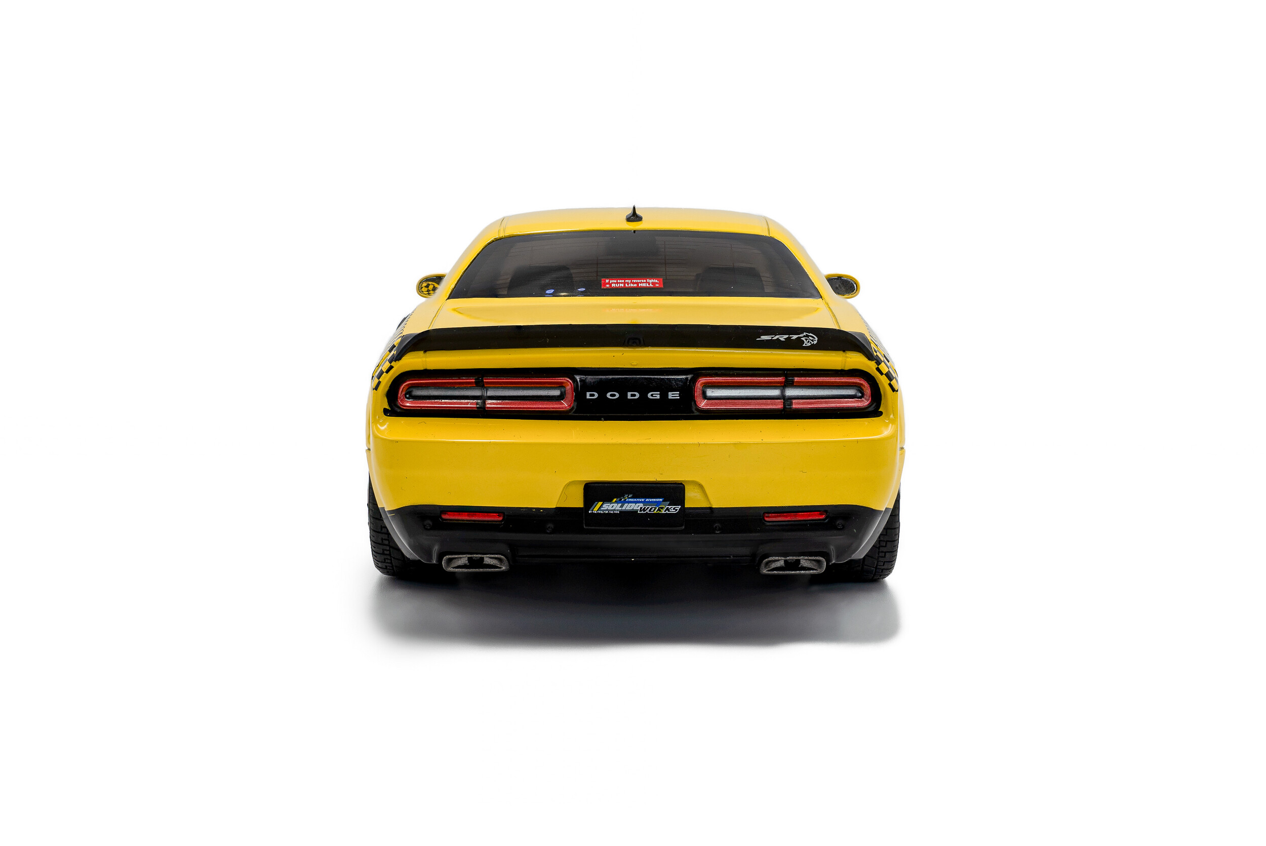 Solido 1:18 Dodge Challenger SRT Hellcat Redeye Widebody NYC Hellcab 2023 Yellow (S1805716) Diecast Model 7 Solido 1:18 Dodge Challenger SRT Hellcat Redeye Widebody NYC Hellcab 2023 Yellow (S1805716) Diecast Model - Image 7