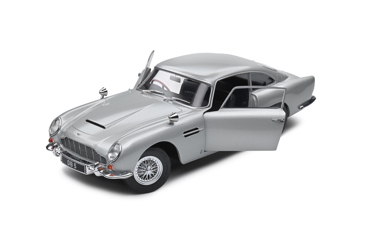 Solido 1/18 Aston Martin DB5 Silver Diecast Model Car S1807101