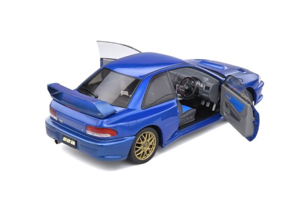 Solido S1807401 Subaru Impreza 22B Sonic Blue 1998 Diecast Model