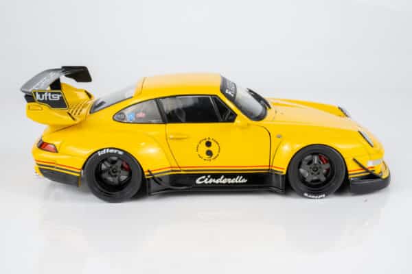Solido 1:18 Porsche 911 (993) RWB Cinderella 2020 Yellow (S1808507) Diecast Model 15 Solido 1:18 Porsche 911 (993) RWB Cinderella 2020 Yellow (S1808507) Diecast Model