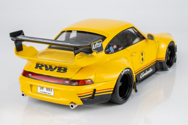Solido 1:18 Porsche 911 (993) RWB Cinderella 2020 Yellow (S1808507) Diecast Model 13 Solido 1:18 Porsche 911 (993) RWB Cinderella 2020 Yellow (S1808507) Diecast Model