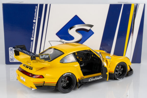 Solido 1:18 Porsche 911 (993) RWB Cinderella 2020 Yellow (S1808507) Diecast Model 9 Solido 1:18 Porsche 911 (993) RWB Cinderella 2020 Yellow (S1808507) Diecast Model