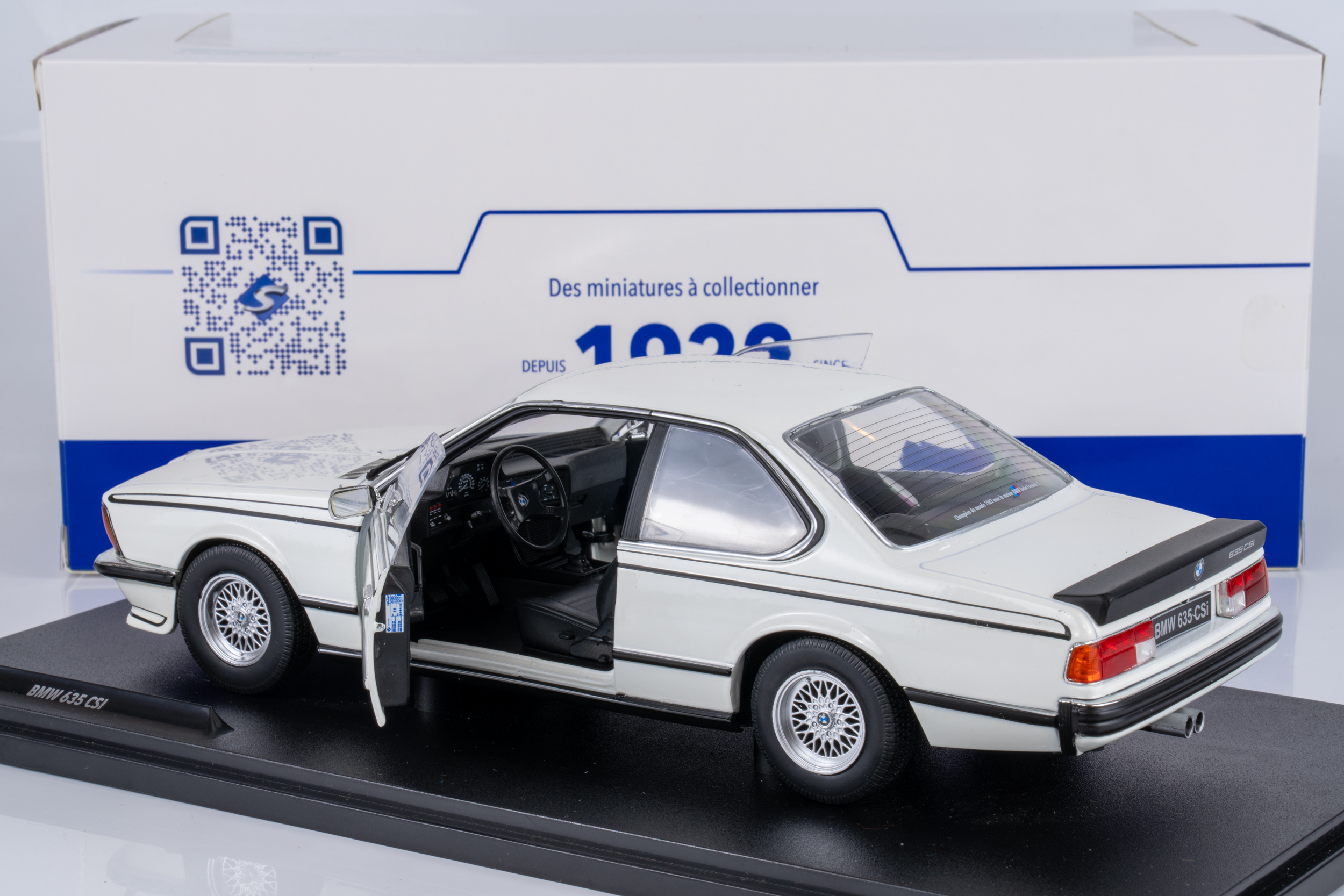 Solido 1:18 BMW 635 CSI (E24) Hartge White 1984 (S1810304) Diecast Model 2 Solido 1:18 BMW 635 CSI (E24) Hartge White 1984 (S1810304) Diecast Model - Image 2