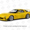 1:18 Mazda RX7 FD RS Streetfighter Yellow 1994 Diecast Model - Solido 4 S1810603 FL