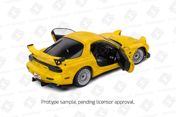 1:18 Mazda RX7 FD RS Streetfighter Yellow 1994 Diecast Model - Solido 18 S1810603 RR T O