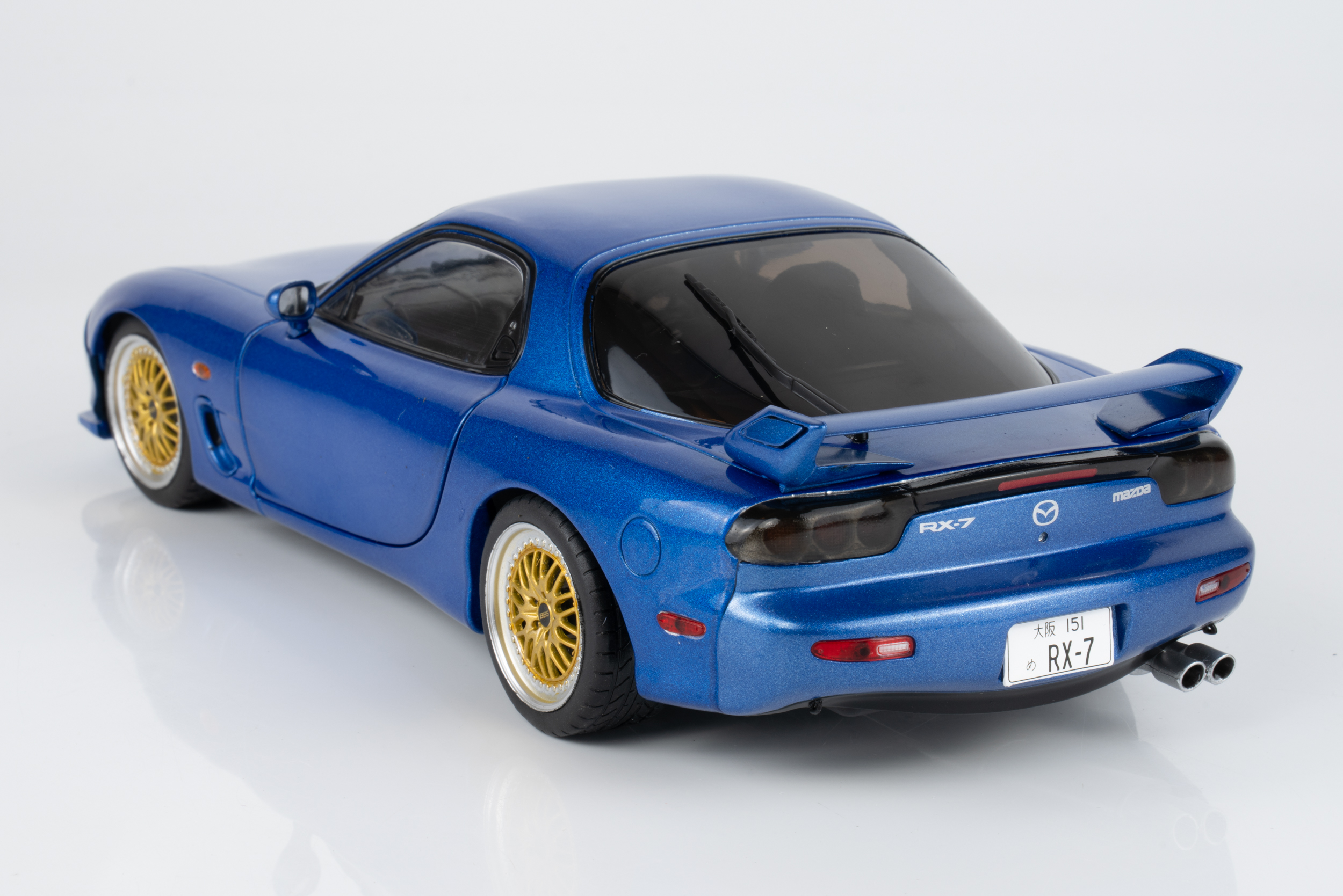 Solido 1:18 Mazda RX7 FD3RS Innocent Blue Mica 1999 (S1810611) Diecast Model 6 Solido 1:18 Mazda RX7 FD3RS Innocent Blue Mica 1999 (S1810611) Diecast Model - Image 6