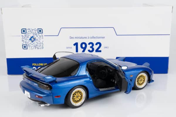 Solido 1:18 Mazda RX7 FD3RS Innocent Blue Mica 1999 (S1810611) Diecast Model 9 Solido 1:18 Mazda RX7 FD3RS Innocent Blue Mica 1999 (S1810611) Diecast Model