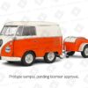 1:18 Kool Kombi Orange 1950 Diecast Model - Solido 40 S1810902 FL