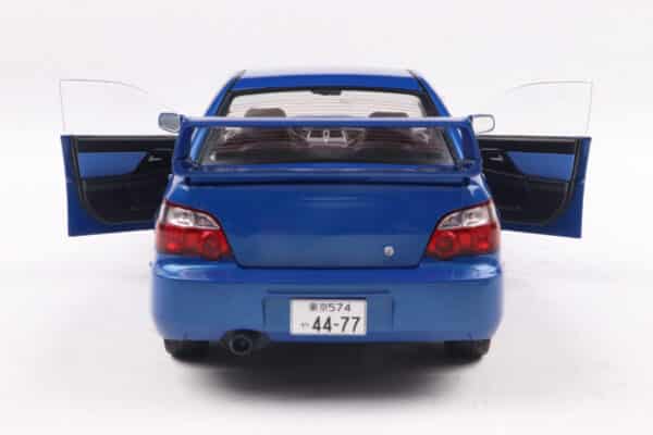Subaru Impreza WRX STI Sonic Blue 2003 - 1:18 Scale Diecast Model by Solido - Image 6
