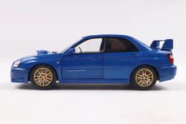 Subaru Impreza WRX STI Sonic Blue 2003 - 1:18 Scale Diecast Model by Solido