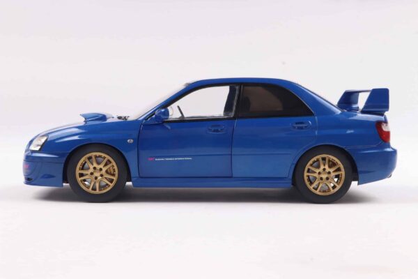 Subaru Impreza WRX STI Sonic Blue 2003 - 1:18 Scale Diecast Model by Solido 12 Subaru Impreza WRX STI Sonic Blue 2003 - 1:18 Scale Diecast Model by Solido