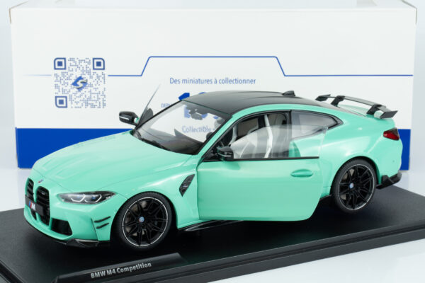 Solido 1:18 BMW M4 (G80) Competition Performance Parts Mint Green 2024 (S1814501) Diecast Model