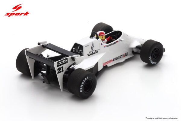 Alternative view of Spark 1:43 Spirit 201C No.21 Belgian GP 1984 Huub Rothengatter (S3928) Resin Model