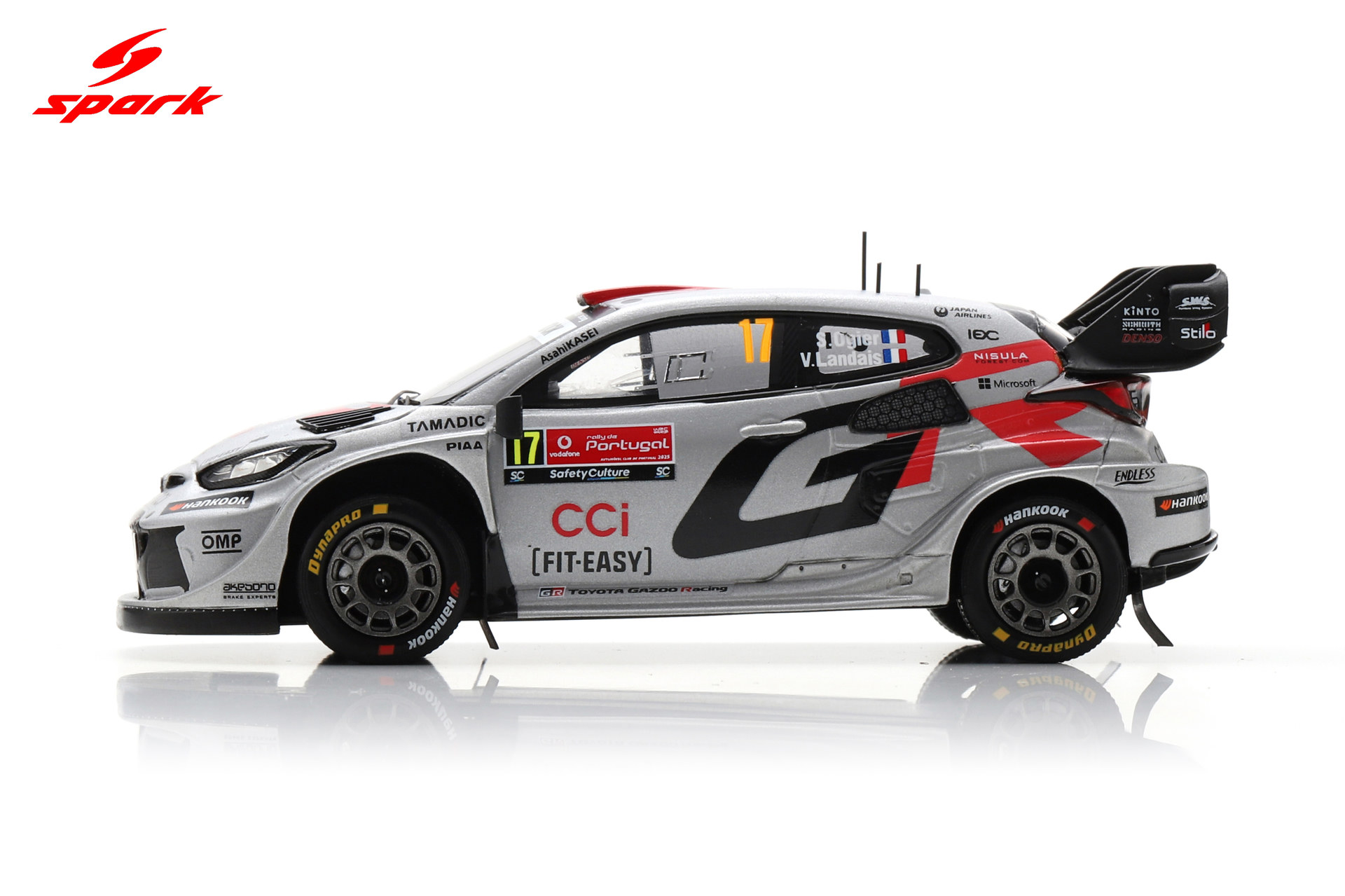 Spark 1:43 Toyota GR Yaris Rally1 No.17 Sebastien Ogier Gazoo WRT Winner Rally Portugal 2025 (S6901) Resin Model 8 Spark 1:43 Toyota GR Yaris Rally1 No.17 Sebastien Ogier Gazoo WRT Winner Rally Portugal 2025 (S6901) Resin Model - Image 8