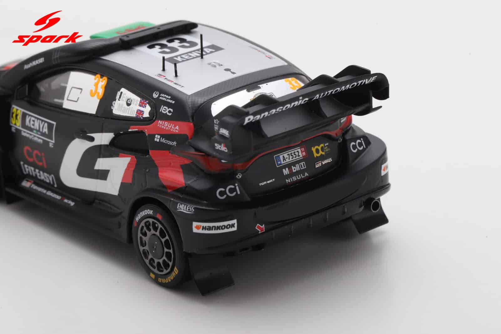 Spark 1:43 Toyota GR Yaris Rally1 No.33 Elfyn Evans Winner Safari