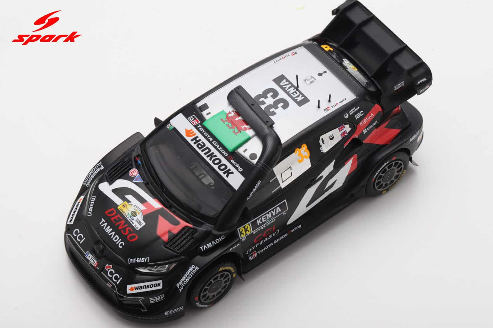 Spark 1:43 Toyota GR Yaris Rally1 No.33 Elfyn Evans Winner Safari