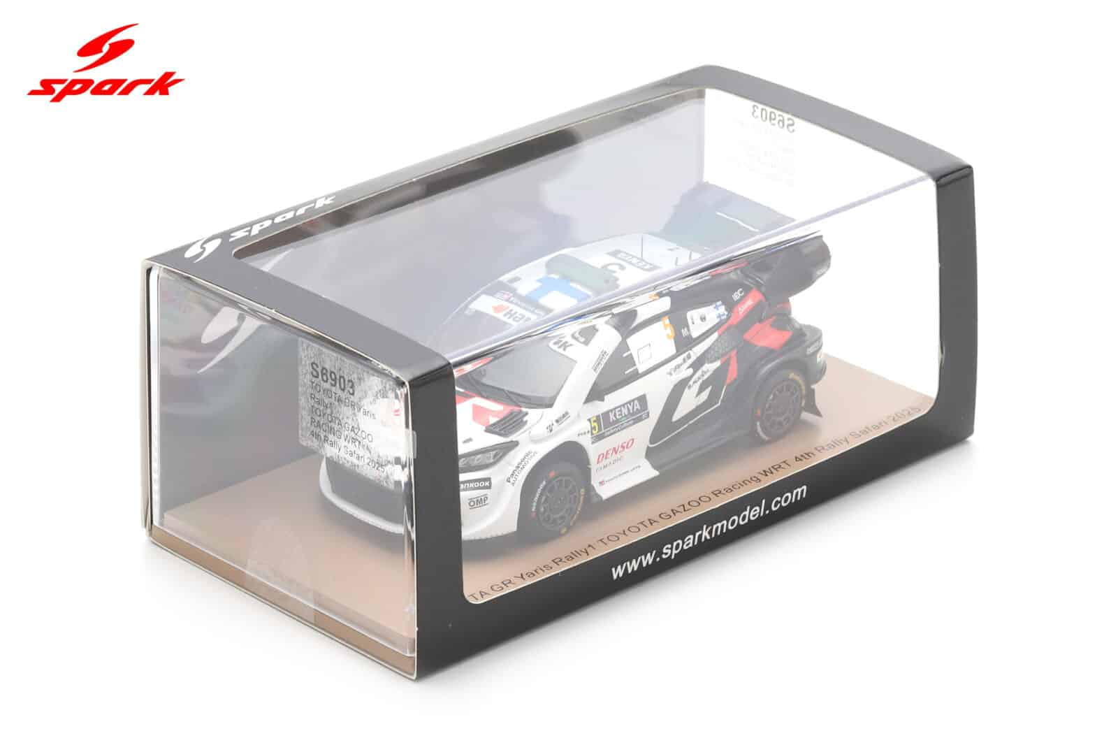 Spark 1:43 Toyota GR Yaris Rally1 No.5 Sami Pajari Safari Rally