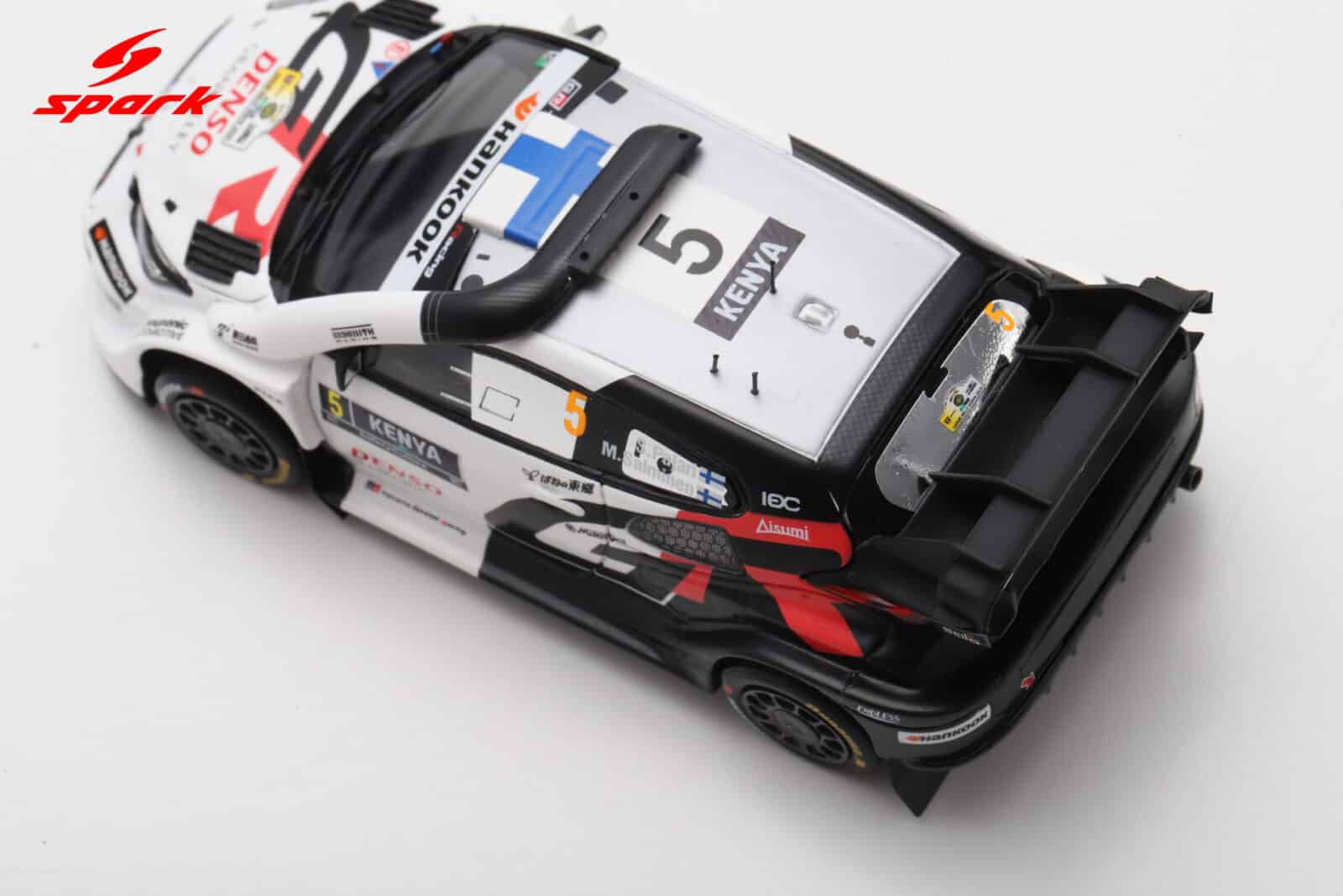Spark 1:43 Toyota GR Yaris Rally1 No.5 Sami Pajari Safari Rally