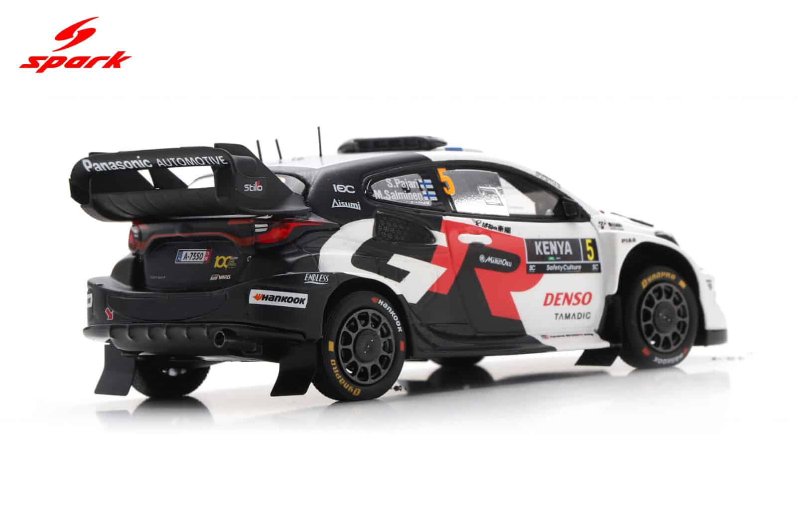 Spark 1:43 Toyota GR Yaris Rally1 No.5 Sami Pajari Safari Rally