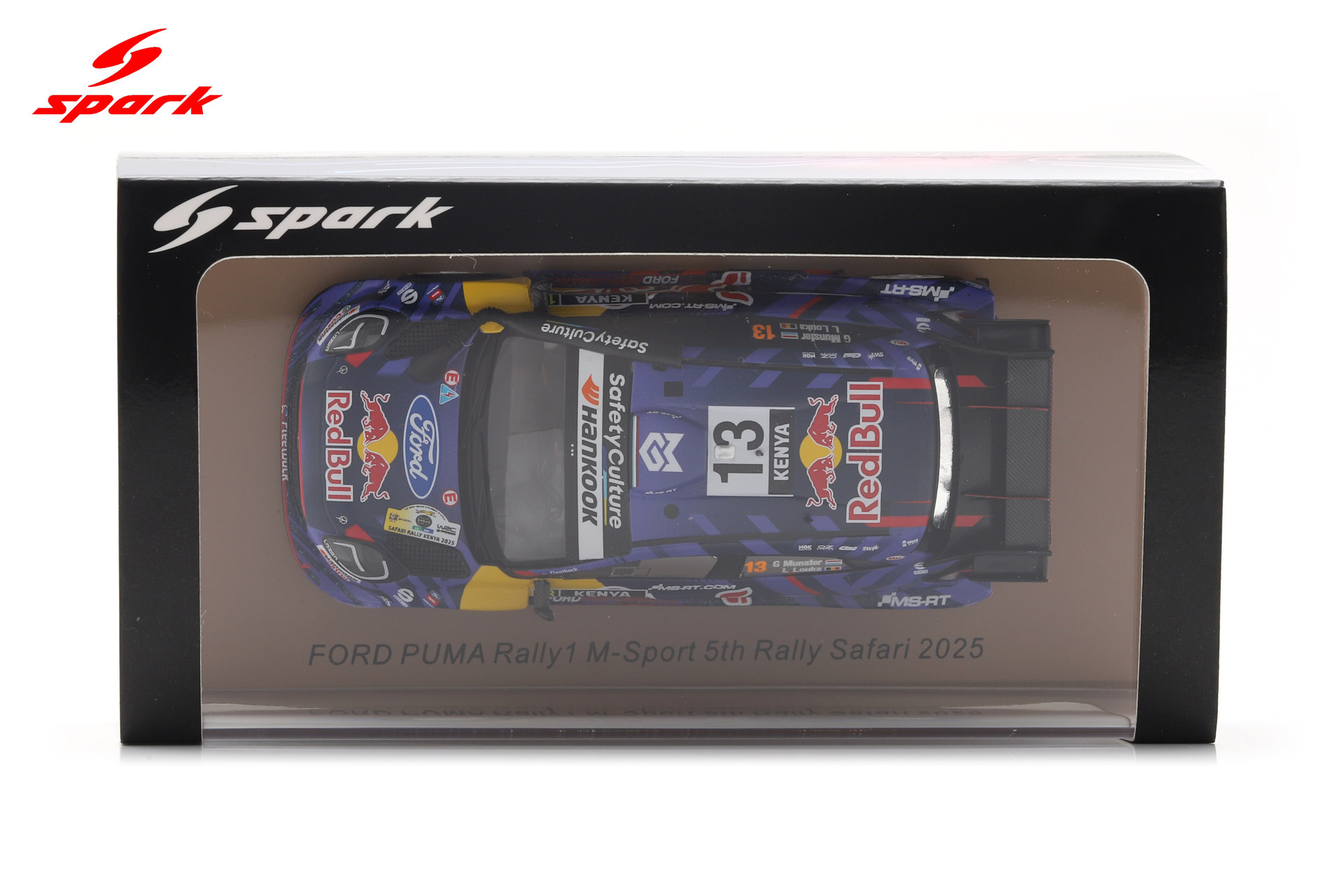 Spark 1:43 Ford Puma Rally1 No.13 Gregoire Munster M-Sport 5th Rally Safari Kenya 2025 (S6904) Resin Model 9 Spark 1:43 Ford Puma Rally1 No.13 Gregoire Munster M-Sport 5th Rally Safari Kenya 2025 (S6904) Resin Model - Image 9