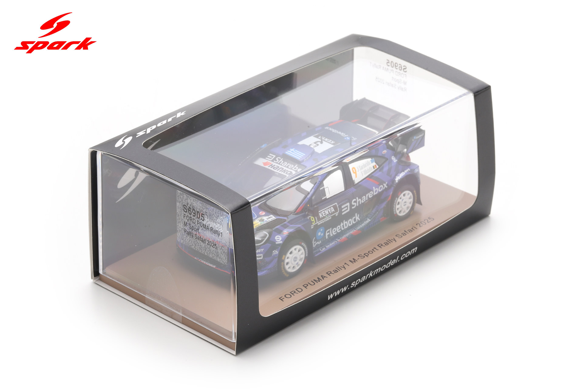 Spark 1:43 Ford Puma Rally1 No.9 Jourdan Serderedis M-Sport Rally Safari Kenya 2025 (S6905) Resin Model 2 Spark 1:43 Ford Puma Rally1 No.9 Jourdan Serderedis M-Sport Rally Safari Kenya 2025 (S6905) Resin Model - Image 2