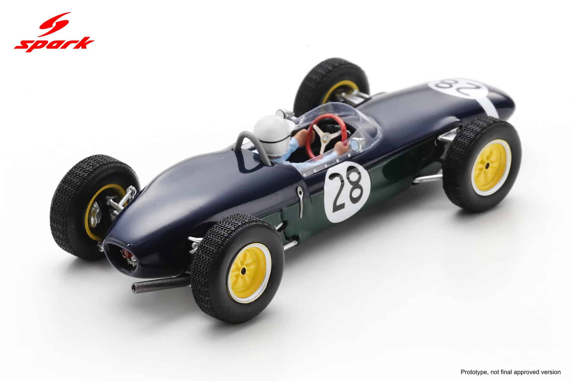Spark 1:43 Lotus 21 No.28 Stirling Moss Italian GP 1961 (S7279) Resin Model 2 Spark 1:43 Lotus 21 No.28 Stirling Moss Italian GP 1961 (S7279) Resin Model - Image 2