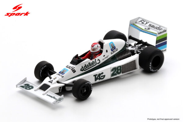 Spark 1:43 Williams FW06 No.28 Argentina GP 1979 Carlo Regazzoni (S7497) Resin Model