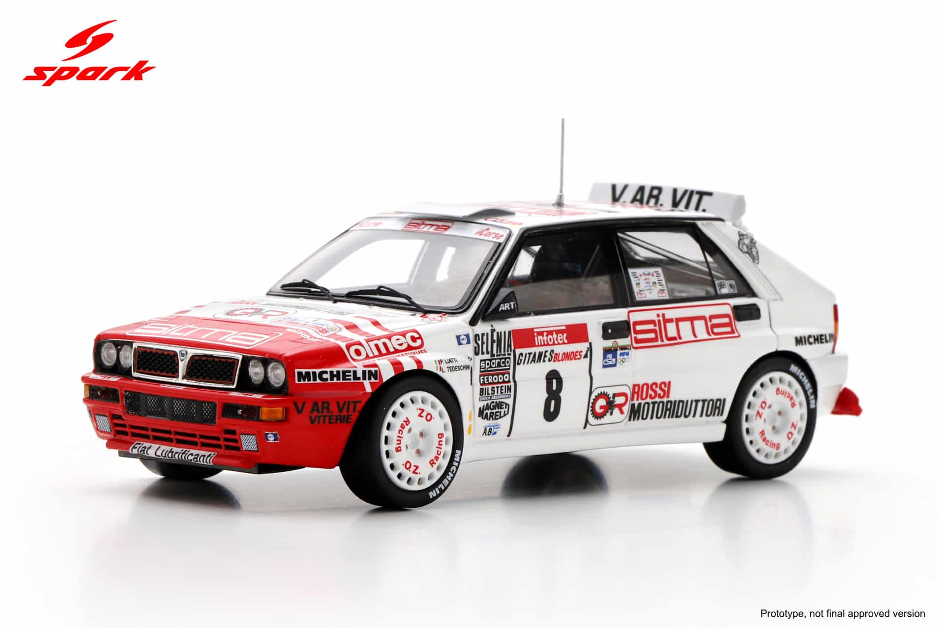 Spark 1:43 Lancia Delta HF Integrale EVO No.8 Piero Liatti Tour de Corse 1992 (S9020) Resin Model 3 Spark 1:43 Lancia Delta HF Integrale EVO No.8 Piero Liatti Tour de Corse 1992 (S9020) Resin Model - Image 3