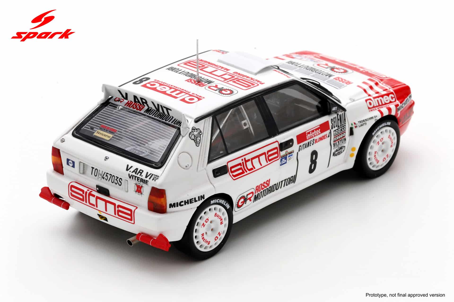Spark 1:43 Lancia Delta HF Integrale EVO No.8 Piero Liatti Tour de Corse 1992 (S9020) Resin Model 2 Spark 1:43 Lancia Delta HF Integrale EVO No.8 Piero Liatti Tour de Corse 1992 (S9020) Resin Model - Image 2
