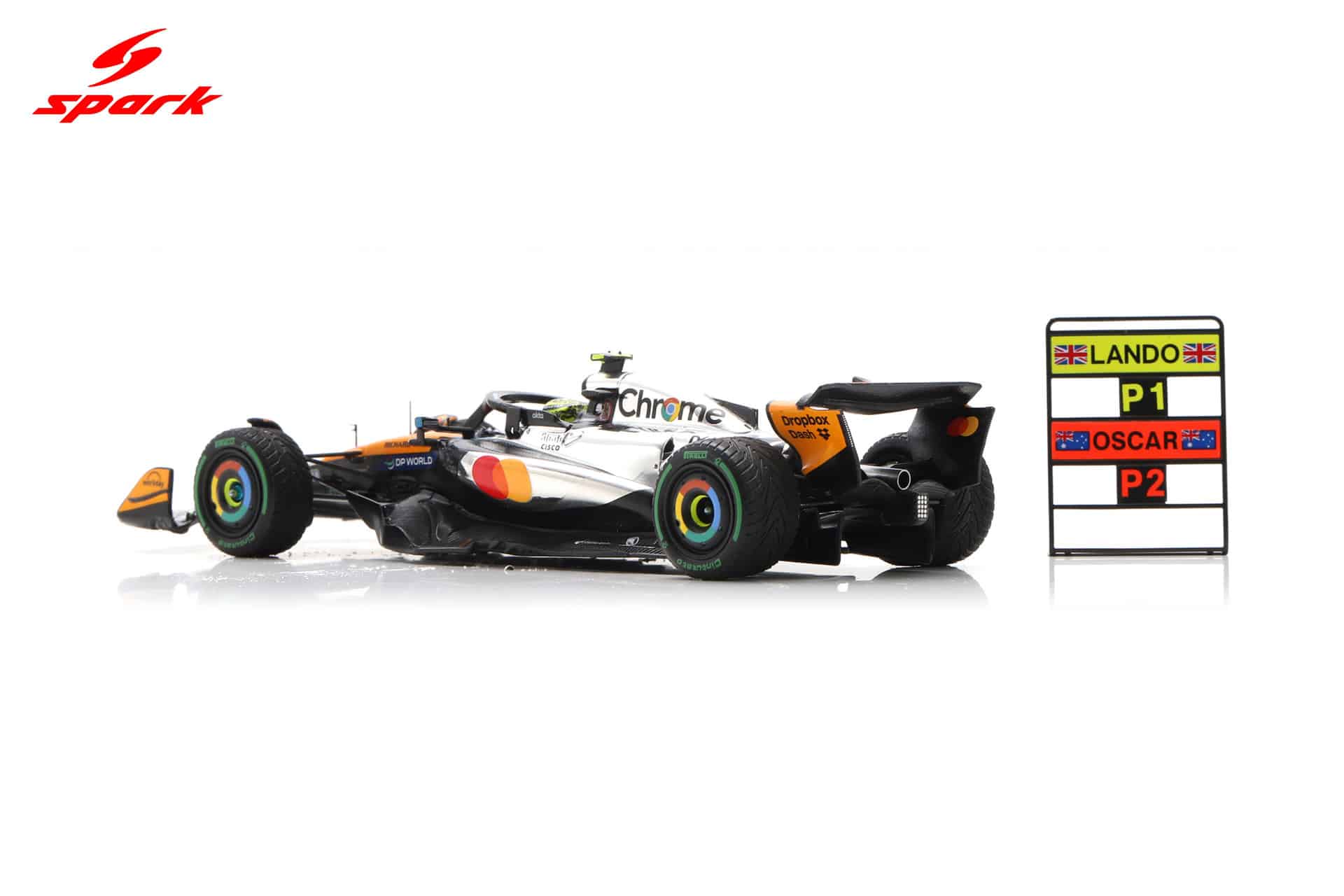 Spark 1:43 McLaren MCL39 No.4 Lando Norris Winner British GP 2025 with Pitboard (S9596) Resin Model 11 Spark 1:43 McLaren MCL39 No.4 Lando Norris Winner British GP 2025 with Pitboard (S9596) Resin Model - Image 11