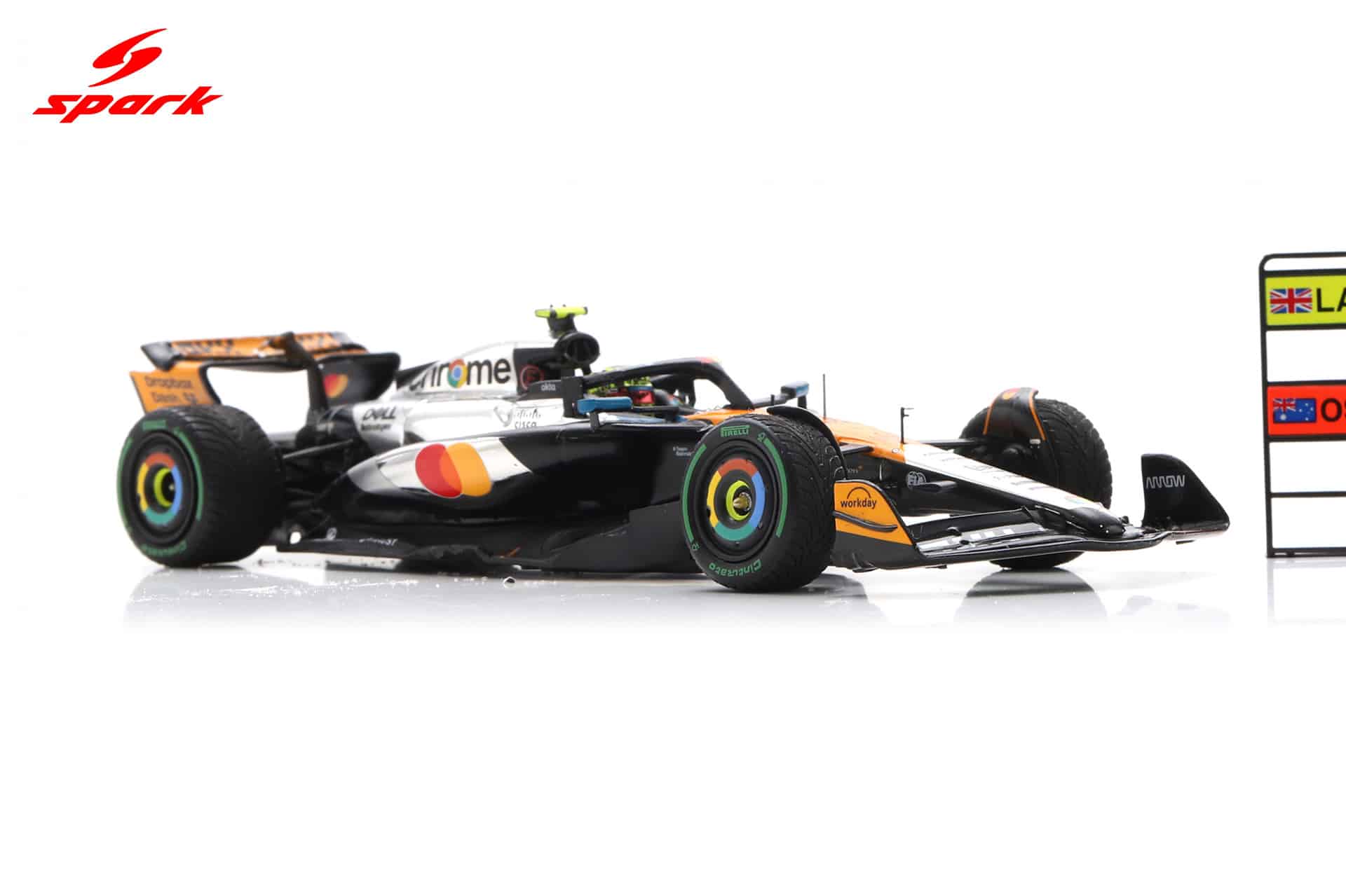 Spark 1:43 McLaren MCL39 No.4 Lando Norris Winner British GP 2025 with Pitboard (S9596) Resin Model 7 Spark 1:43 McLaren MCL39 No.4 Lando Norris Winner British GP 2025 with Pitboard (S9596) Resin Model - Image 7