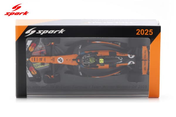 Spark 1:43 McLaren MCL39 No.4 Lando Norris Winner Monaco GP 2025 with Pitboard (S9622) Resin Model 13 Spark 1:43 McLaren MCL39 No.4 Lando Norris Winner Monaco GP 2025 with Pitboard (S9622) Resin Model