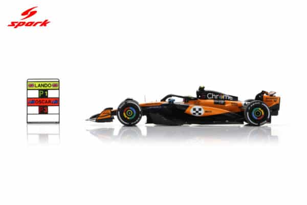 Spark 1:43 McLaren MCL39 No.4 Lando Norris Winner Monaco GP 2025 with Pitboard (S9622) Resin Model 17 Spark 1:43 McLaren MCL39 No.4 Lando Norris Winner Monaco GP 2025 with Pitboard (S9622) Resin Model