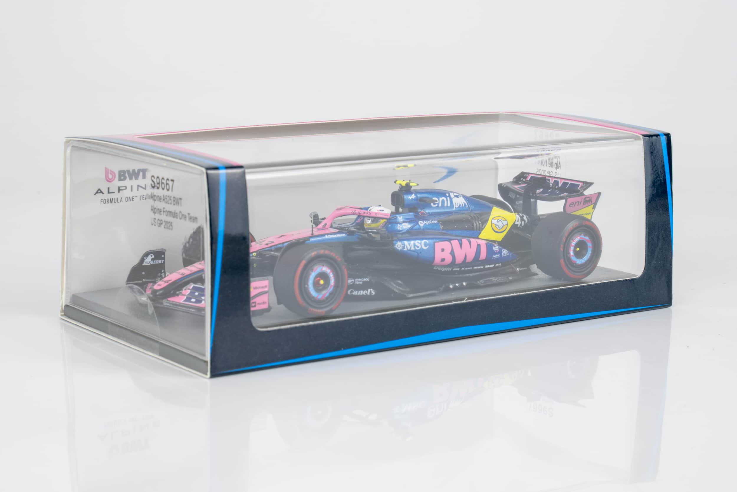 Spark 1:43 BWT Alpine F1 A525 No.43 Franco Colapinto US GP 2025 (S9667) Resin Model 4 Spark 1:43 BWT Alpine F1 A525 No.43 Franco Colapinto US GP 2025 (S9667) Resin Model - Image 4