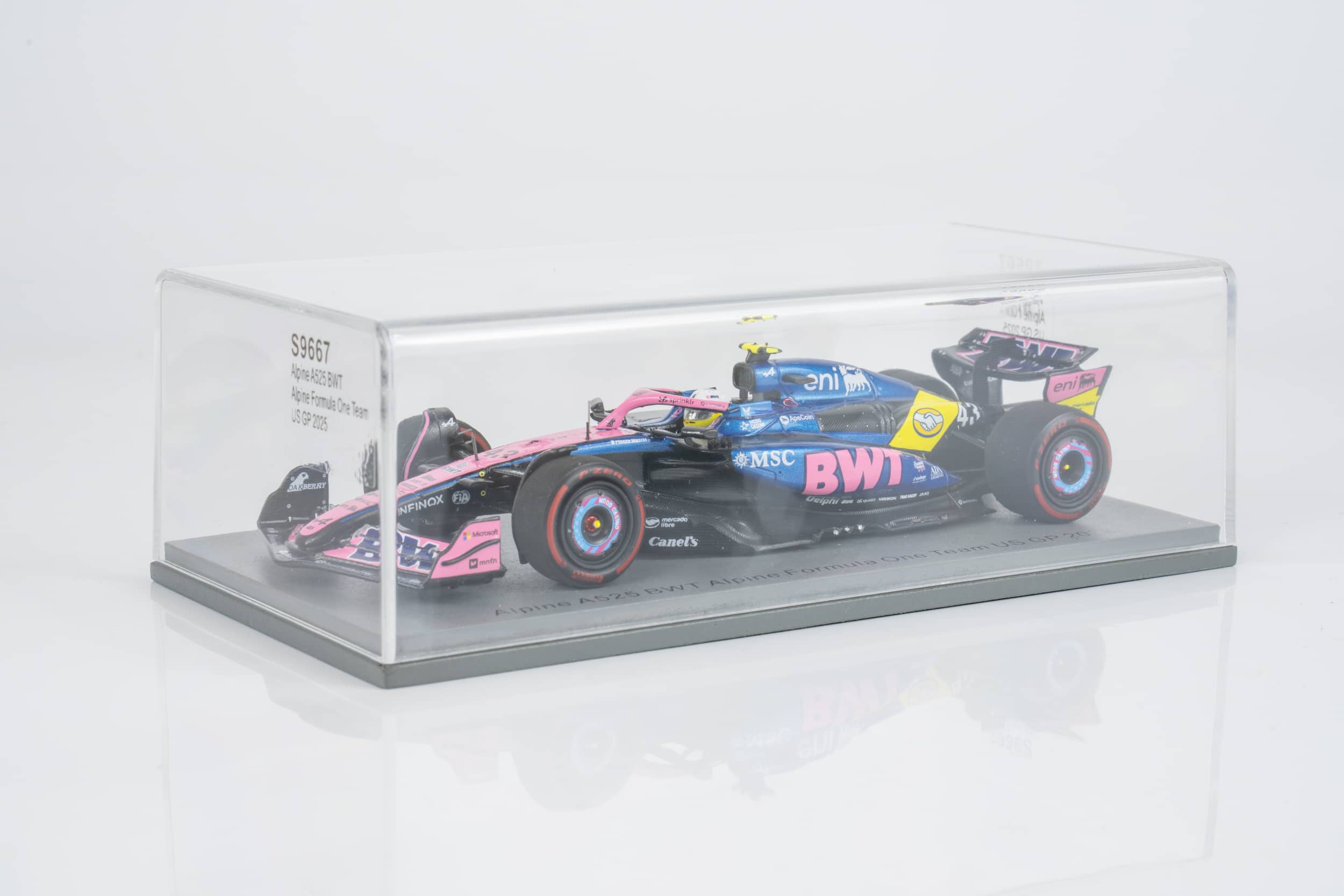 Spark 1:43 BWT Alpine F1 A525 No.43 Franco Colapinto US GP 2025 (S9667) Resin Model 3 Spark 1:43 BWT Alpine F1 A525 No.43 Franco Colapinto US GP 2025 (S9667) Resin Model - Image 3