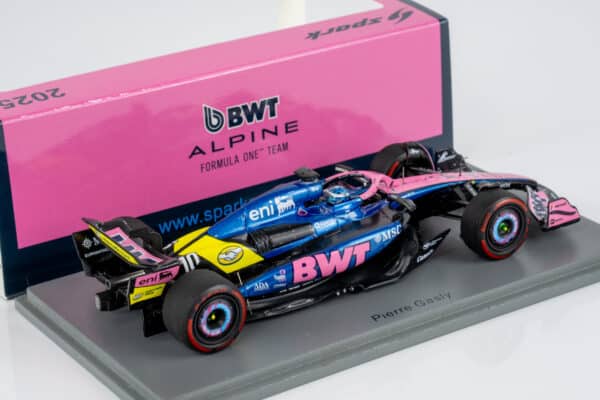 Alternative view of Spark 1:43 BWT Alpine F1 A525 No.10 Pierre Gasly US GP 2025 (S9668) Resin Model