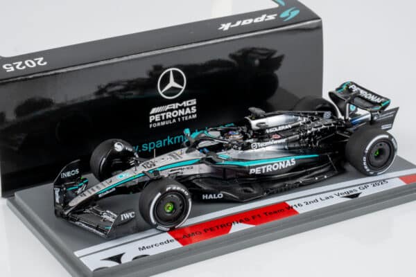 Spark 1:43 Mercedes-AMG F1 W16 No.63 George Russell 2nd Las Vegas GP 2025 (150th GP) (S9670) Resin Model