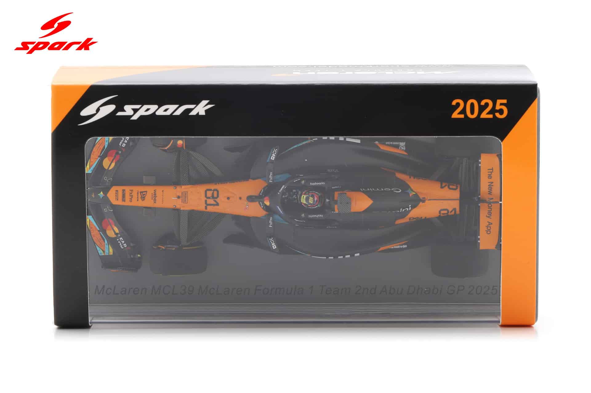 Spark 1:43 McLaren MCL39 No.81 Oscar Piastri 2nd Abu Dhabi GP 2025 (S9679) Resin Model 4 Spark 1:43 McLaren MCL39 No.81 Oscar Piastri 2nd Abu Dhabi GP 2025 (S9679) Resin Model - Image 4