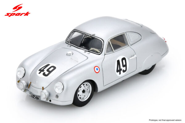 Spark 1:43 Porsche 356 No.49 Le Mans 24h 1953 Hans Herrmann, Helm Glöckler (S9704) Resin Model