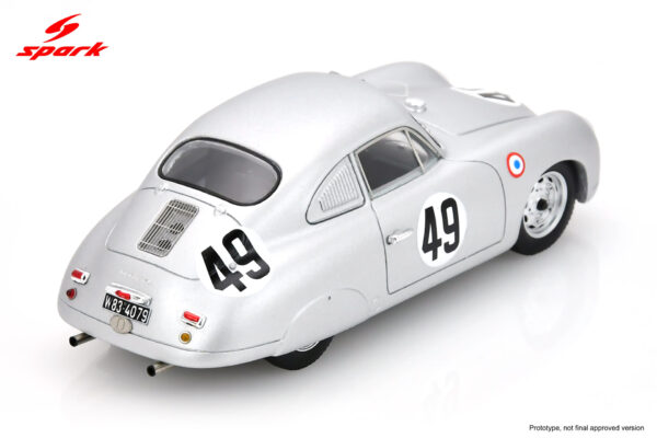 Alternative view of Spark 1:43 Porsche 356 No.49 Le Mans 24h 1953 Hans Herrmann, Helm Glöckler (S9704) Resin Model