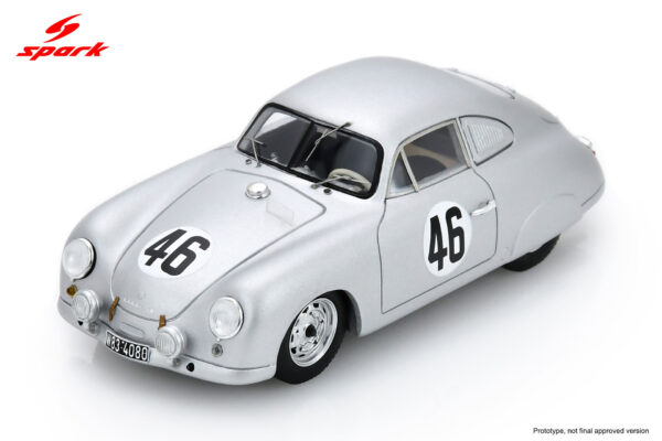 Spark 1:43 Porsche 356 No.46 Le Mans 24h 1953 Helmut Pöcher, Petermax Müller (S9705) Resin Model