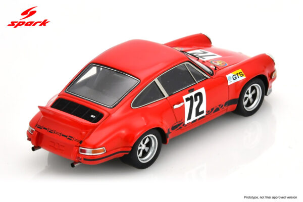 Alternative view of Spark 1:43 Porsche Carrera 2.8 RSR No.72 24h Le Mans 1974 (S9796) Resin Model
