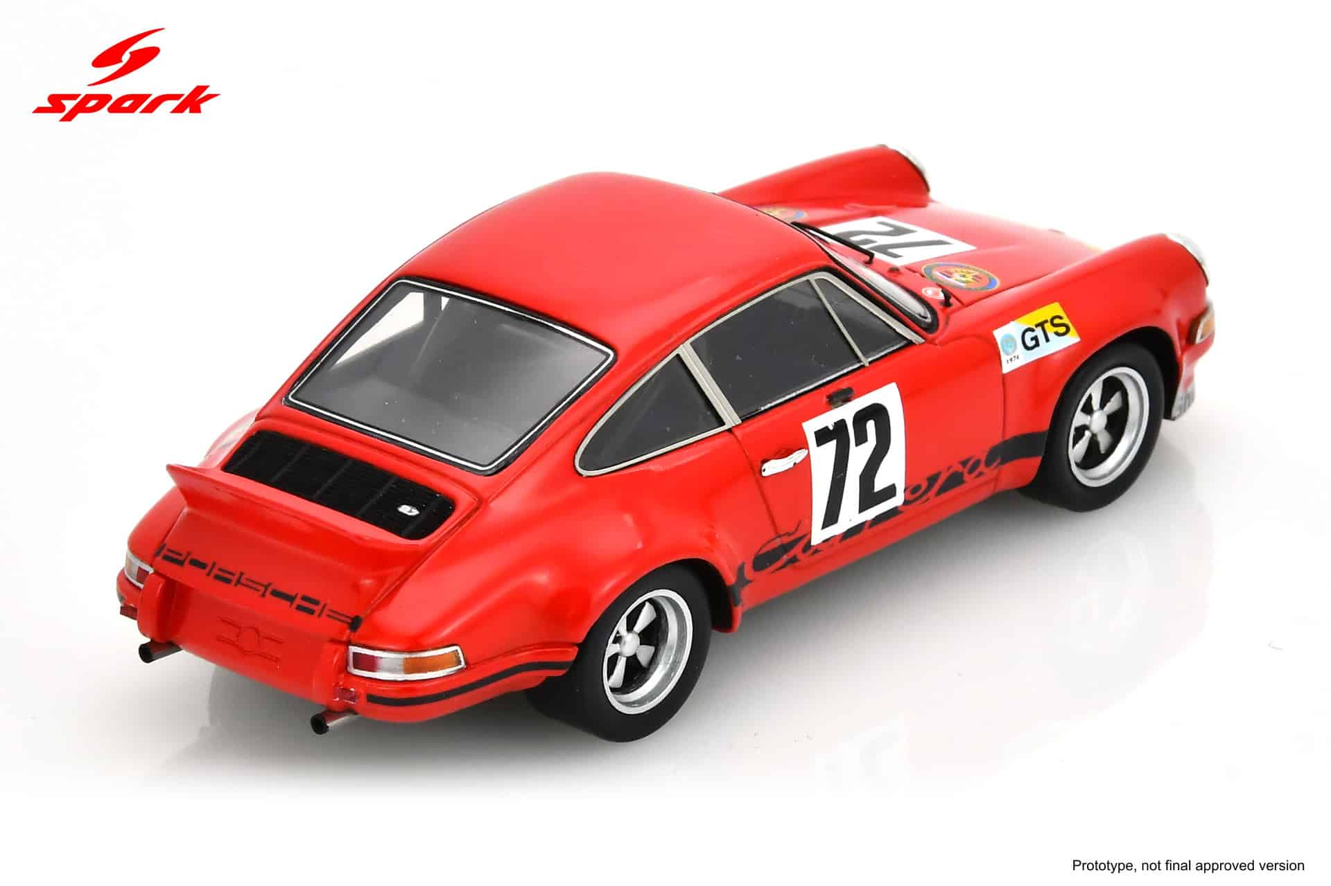 Spark 1:43 Porsche Carrera 2.8 RSR No.72 24h Le Mans 1974 (S9796) Resin Model 2 Spark 1:43 Porsche Carrera 2.8 RSR No.72 24h Le Mans 1974 (S9796) Resin Model - Image 2
